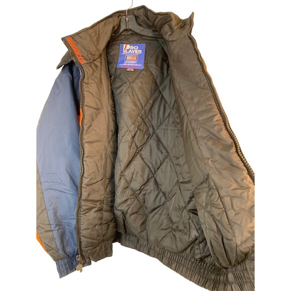 VTG Pro Player Denver Broncos Jacket XL / 2XL Embroider Logos Quilted 8980 - Picture 5 of 13